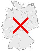 Deutschlandkarte, Position von Bärstedt hervorgehoben