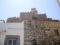 Altstadt (Chorá) mit dem Kloster des Hl. Johannes und der Höhle der Apokalypse auf der Insel Patmos