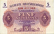 5 Schilling Vorderseite