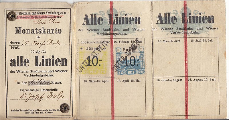 Datei:Wiener Stadtbahn Monatskarte für alle Linien 1916-1917 Vorderseite.jpg