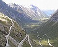 Blick über die Trollstraße Richtung Åndalsnes