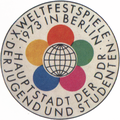 Logo der X. Weltfestspiele 1973 in Ost-Berlin