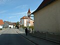 Hochwassermarke Dorfbach Heudorf