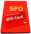 Parteibuch der Sozialdemokratischen Partei Deutschlands und SPD-Card