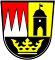Landkreis Königshofen im Grabfeld (ang. Vektor)