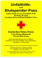 Blutspendepass des Deutschen Roten Kreuzes