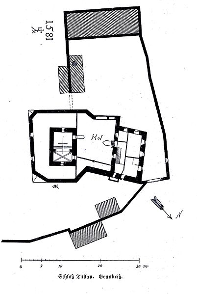 Datei:Grundriss des Schloss Tullau in der Hauptstraße 39 in Tullau (Rosengarten), Landkreis Schwäbisch Hall.jpg