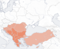 Karte von Südosteuropa