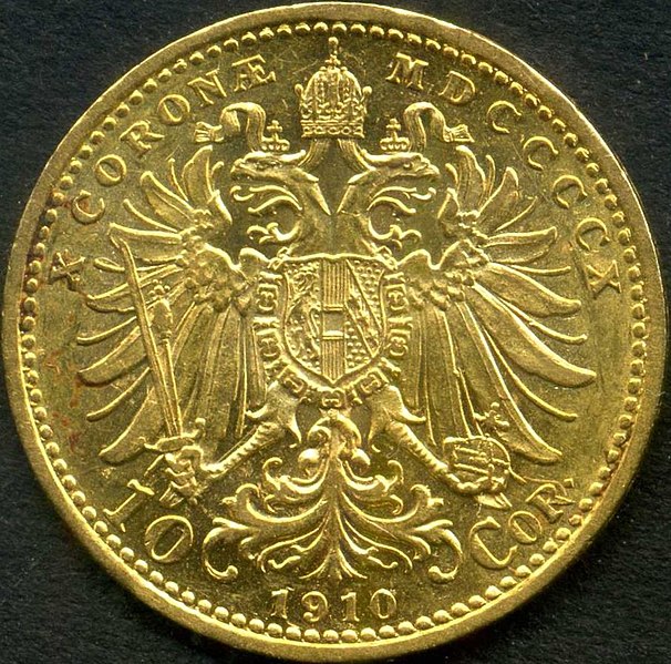 Datei:Gold 10 Kronen 1910 vorne - 1200dpi.jpg