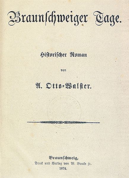 Datei:August Otto-Walster Braunschweiger Tage 1874 Titelseite.jpg