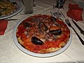 Pizza "Frutti de Mare" ohne Käse