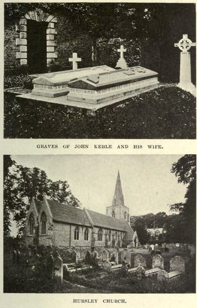 Datei:Grab von John Keble und Kirche von Hursley.jpg