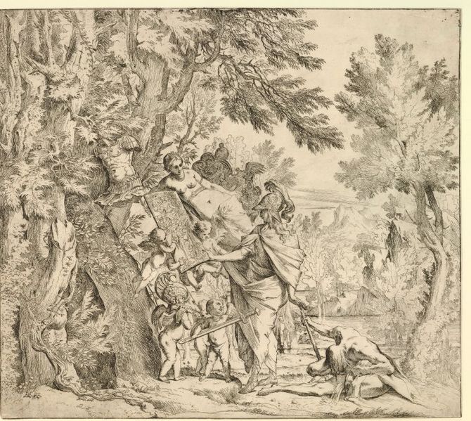 Datei:Pietro Testa - Venus und Aeneas - Radierung um 1640.jpg