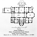 Erdgeschoss-Grundriss des Hauses (um 1892)