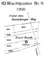 Lageplan des Wachturms Wp 8/15