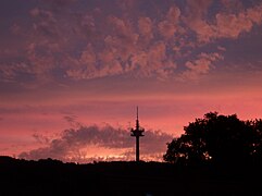 Turm im Abendrot