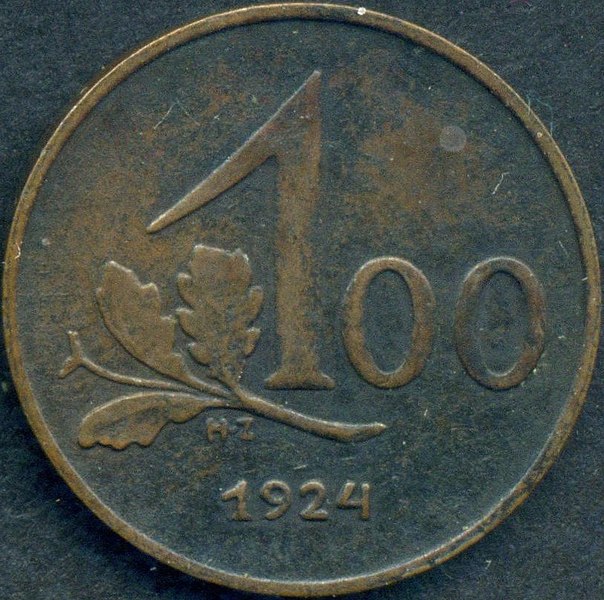 Datei:100 Kronen 1924 vorne - 1200dpi.jpg