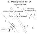 Lageplan des Wachturms Wp 7/24