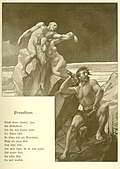 Illustration von Frank Kirchbach zu Goethes „Prometheus“