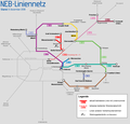 Netz der Niederbarnimer Eisenbahn (Fahrplan 2019)