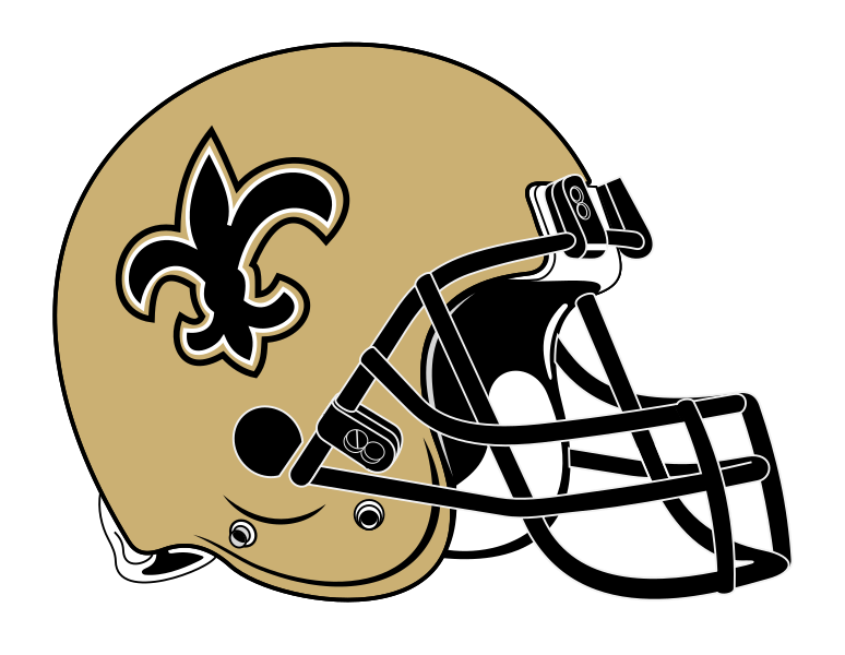 Datei:New Orleans Saints helmet rightface.svg