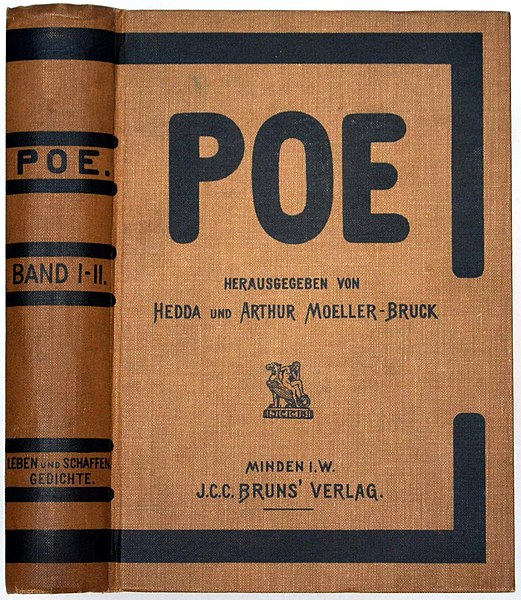 Datei:POE Edgar Allan Werke Band 1 2 JCC Bruns Minden (Brunswyk).JPG