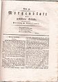 1. Seite Morgenblatt 1821