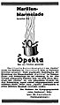 Opekta-Werbung in der ‚Jüdischen Presse‘ Wien/Bratislava, Ausgabe vom 19. Juli 1935