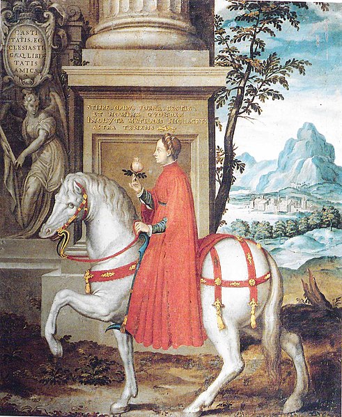 Datei:Paolo Farinati, Matilde di Canossa a cavallo.jpg