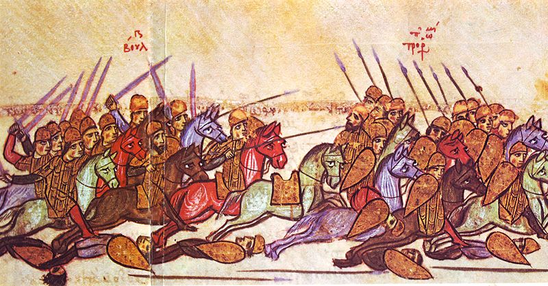 Datei:Zar Simeon schlägt die Byzantiner bei Acheloj,.jpg