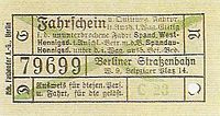 Spandau West – Hennigsdorf (40 Pf.), 1923