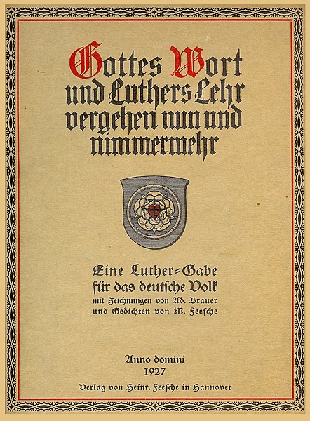 Datei:Marie Feesche - Adolf Brauer - Gottes Wort, Hannover, 1927.jpg