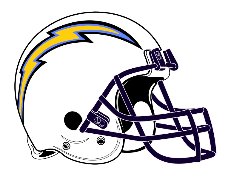 Datei:Los Angeles Chargers helmet rightface.svg