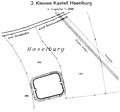 Lageplan des Kleinkastells Haselburg