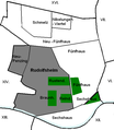 Karte von Rudolfsheim und dessen Teilen bzw. ehem. Dörfer
