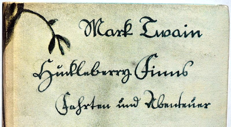 Datei:TWAIN Mark Huckleberry Finn. Fahrten und Abenteuer Ullstein 1920 Suetterlinschrift.JPG