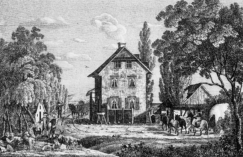 Datei:Braunschweig Schoeppenstedter Turm von Westen (W.Paetz 1839).jpg