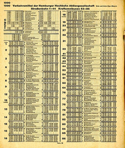 Datei:Verkehrsmittel der Hamburger Hochbahn AG im Sommerkursbuch 1954 der Deutschen Bundesbahn.jpg