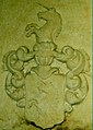 Wappen auf dem Epitaph der Anna Barbara von Gravenreuth (1646–1699), geborene von Sparneck, mit Standort in Reuth