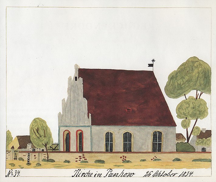 Datei:Dorfkirche Pankow (1834).jpg