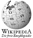Das erste Logo der deutschsprachigen Wikipedia