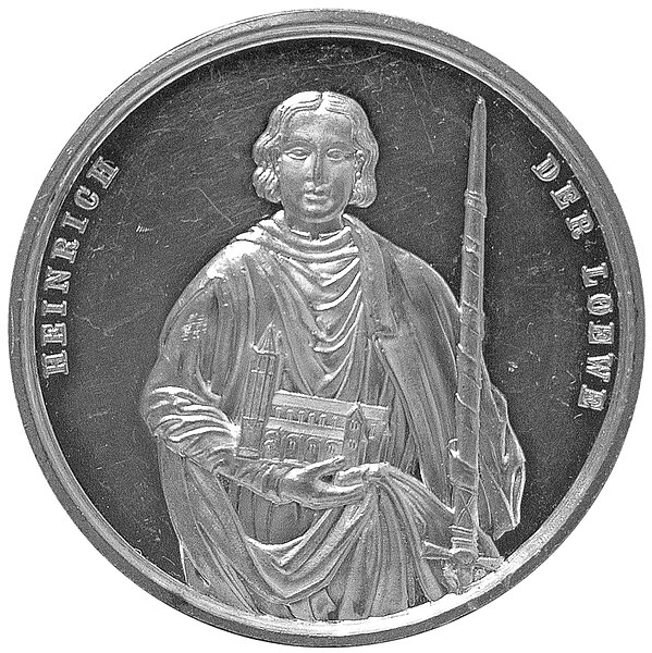 Datei:Heinrich der Loewe Gedenkmedaille von 1861 Braunschweig 1.jpg