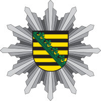 Polizeistern der Polizei Sachsen