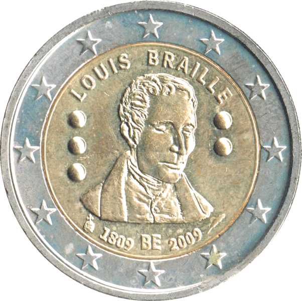 Datei:€2 commemorative coin Belgium 2009.png