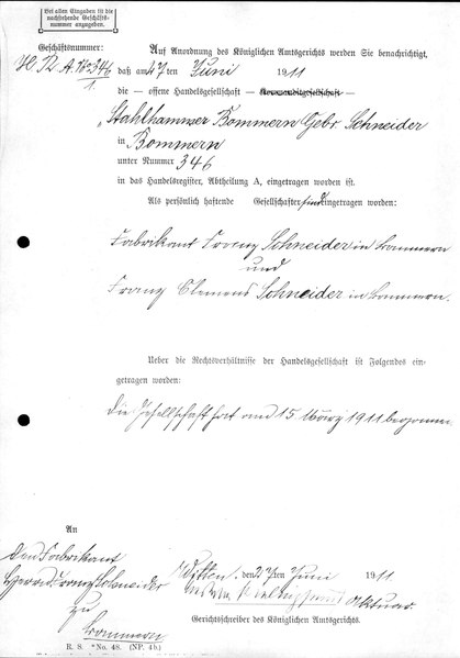 Datei:STB Handelsregistereintrag 27. Juni 1911.tif