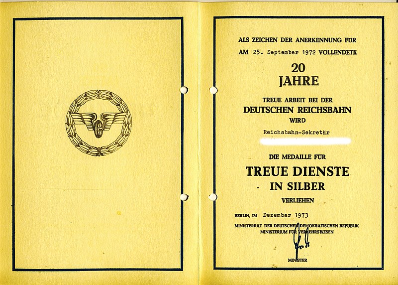 Datei:Reichsbahn Treue Dienste Urkunde Silber ano.jpg