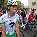 Laurens ten Dam (links) uns Paolo Bettini (rechts) nach der ersten Etappe der Deutschland-Tour 2007