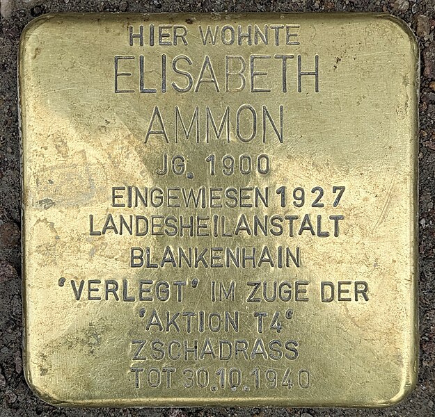 Datei:Stolperstein-elisabeth ammon.jpg