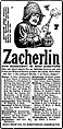 Zacherlin-Zeitungswerbung (1896)