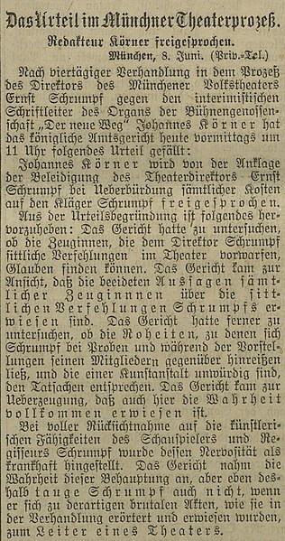 Datei:Das Urteil im Münchner Theaterprozeß. Die Zeit, 1914-06-08, S. 4-.jpg